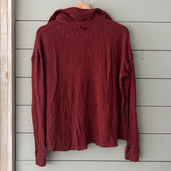 Free People Movement Waffle Knit Half-Zip Pullover — XS - Picture 6 of 6